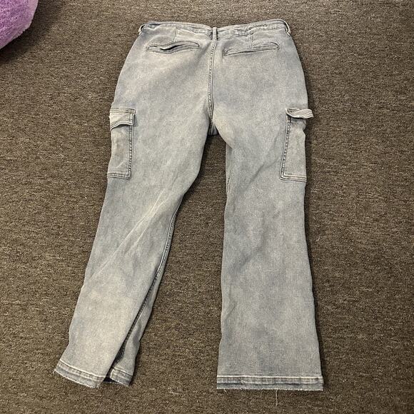 Vigoss Jagger Boot Cut Jeans Large Pockets Size 18 Light Wash - Picture 2 of 6